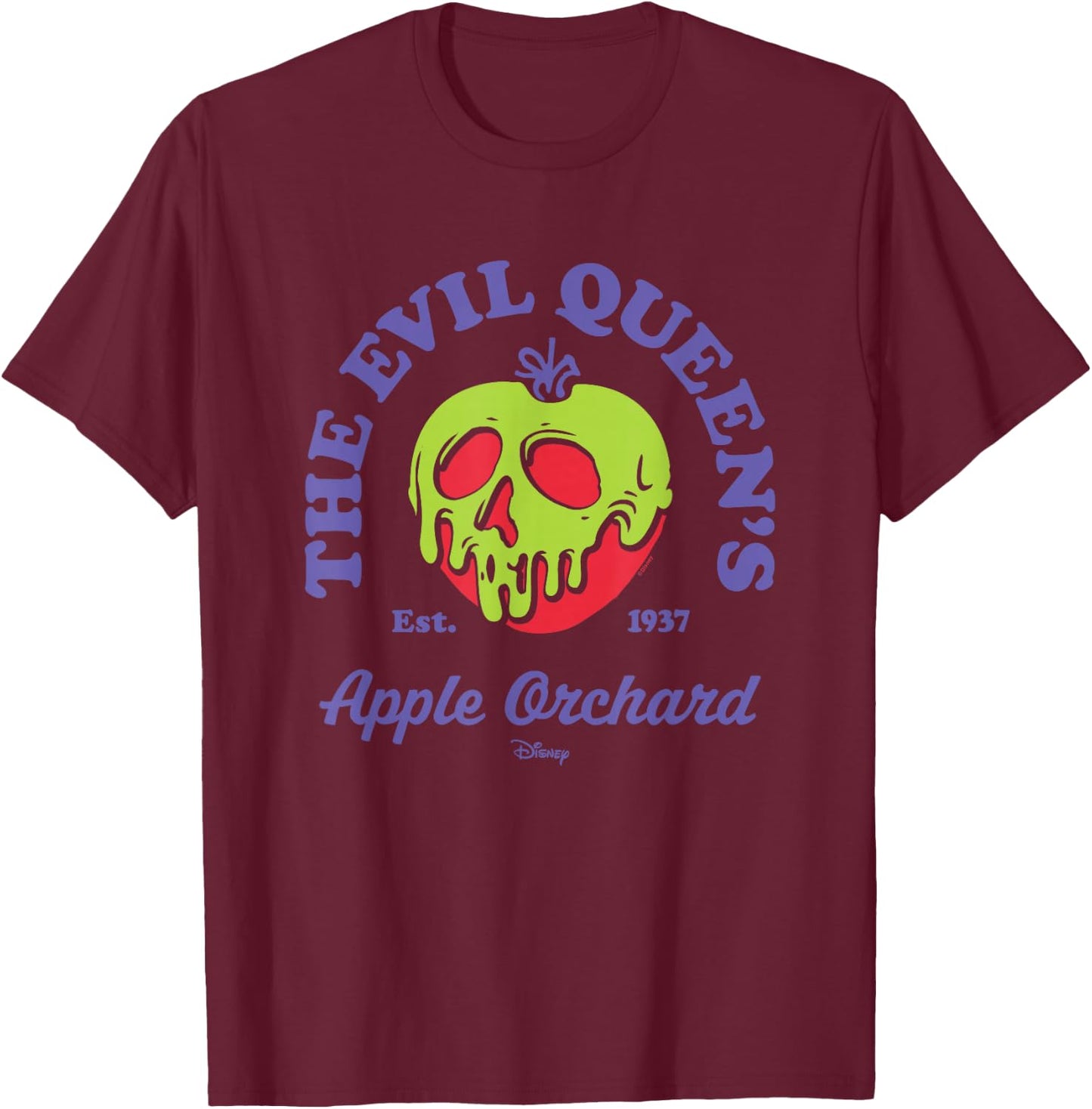 Disney Villains - Evil Queens Apple Orchard T-Shirt - T-Shirt | Maroon