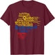 Ecuador Flag Latino Ecuador Outline Bandera de Ecuador T-Shirt - T-Shirt | Maroon
