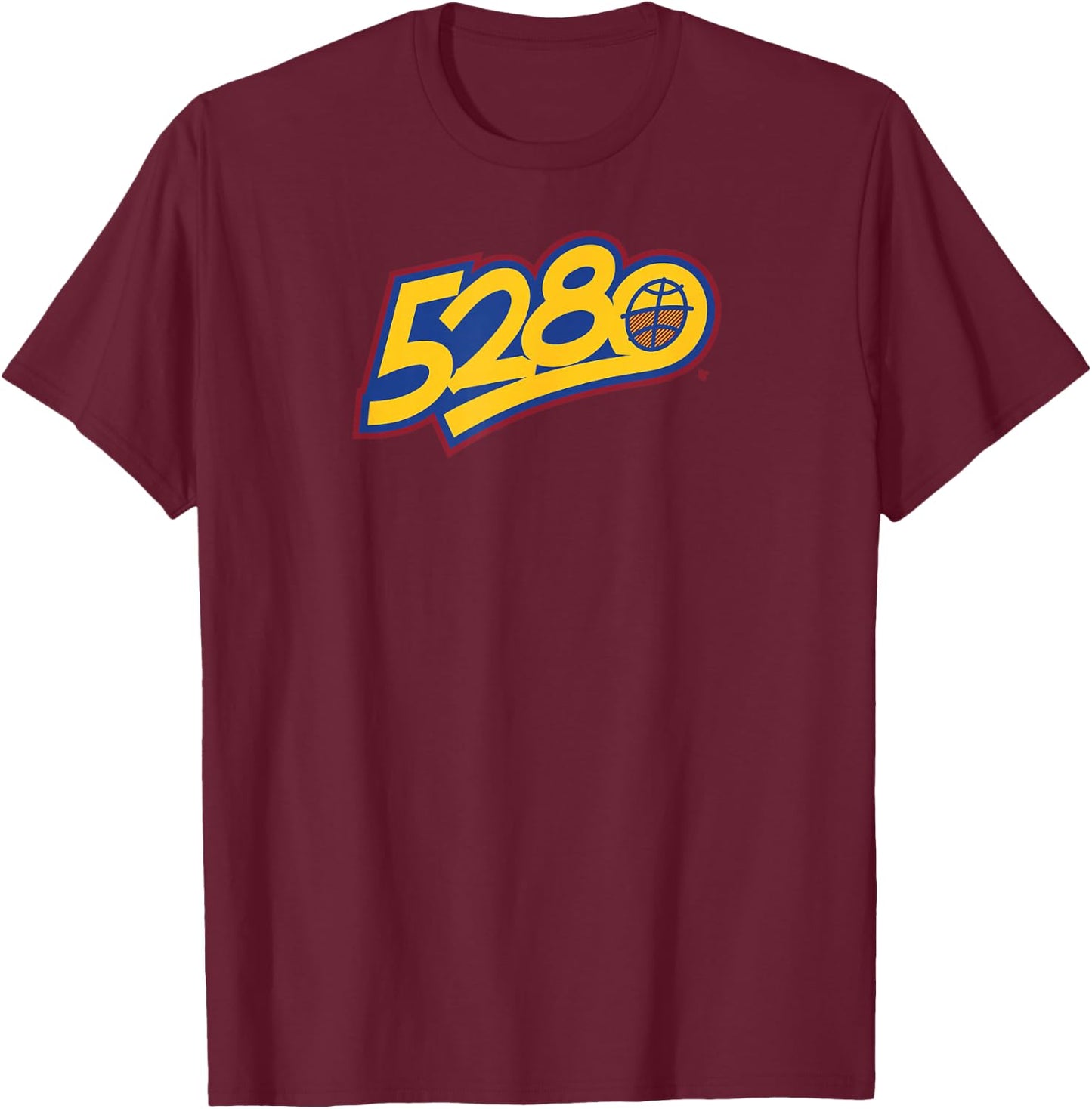 5280 - Denver Basketball T-Shirt - T-Shirt | Maroon