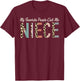 My Favorite People Call Me Niece Gifts From Auntie Leopard T-Shirt - T-Shirt | Maroon