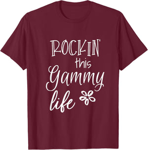 Rockin This Gammy Life Special Grandma T-Shirt - T-Shirt | Maroon