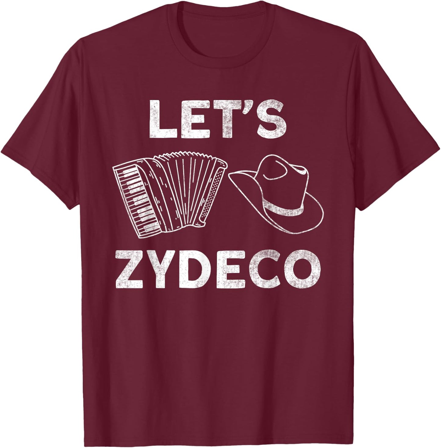 Let's Zydeco T-Shirt - T-Shirt | Maroon