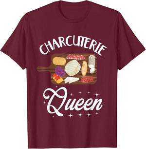Charcuterie Queen Shirt Charcuterie Board Lover T-Shirt - T-Shirt | Maroon