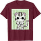 White Tiger Anime Cat Soccer Player T-Shirt - T-Shirt | Maroon