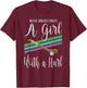 Camogie Never Underestimate A Girl With A Hurl T-Shirt - T-Shirt | Maroon