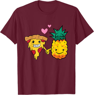 Funny Pizza Hawaii Lover Pineapple Pizza T-Shirt - T-Shirt | Maroon