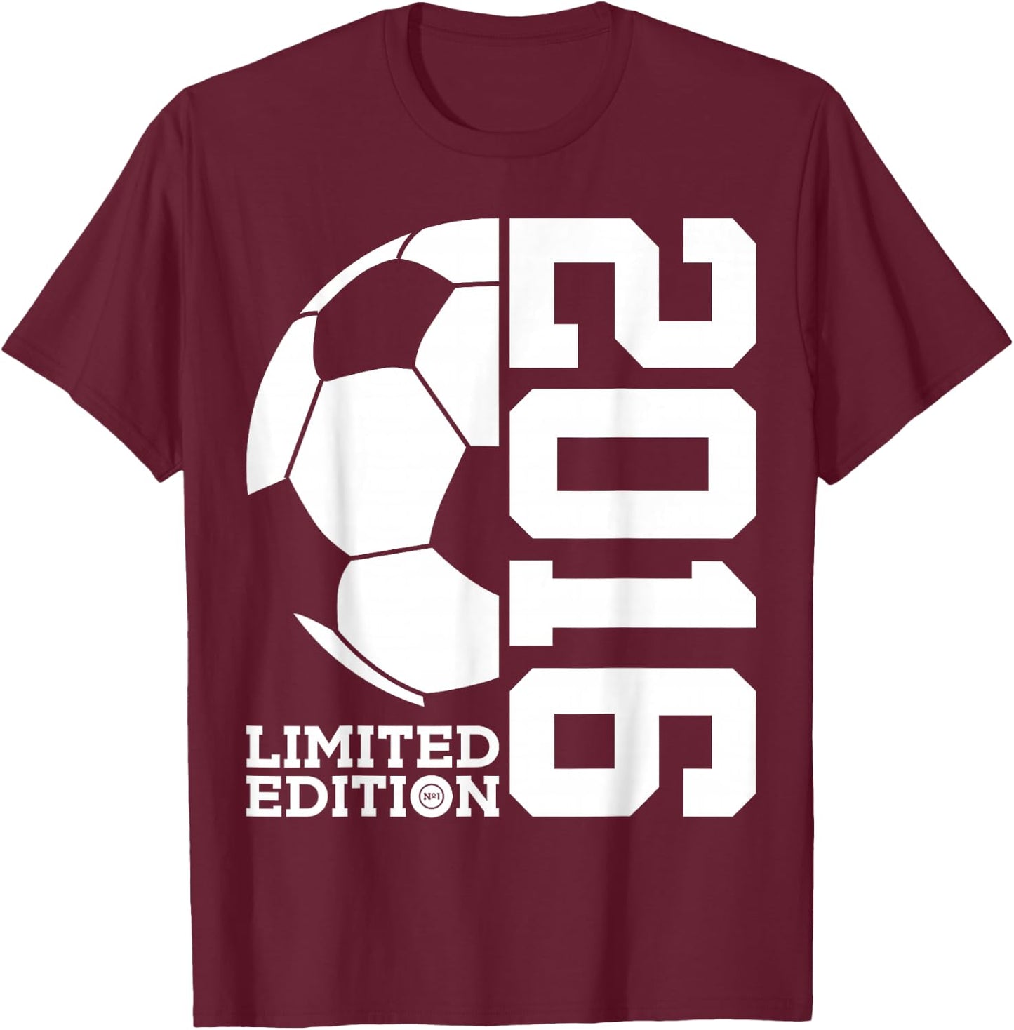 10th BIRTHDAY SOCCER LIMITED EDITION 2016 T-Shirt - T-Shirt | Maroon