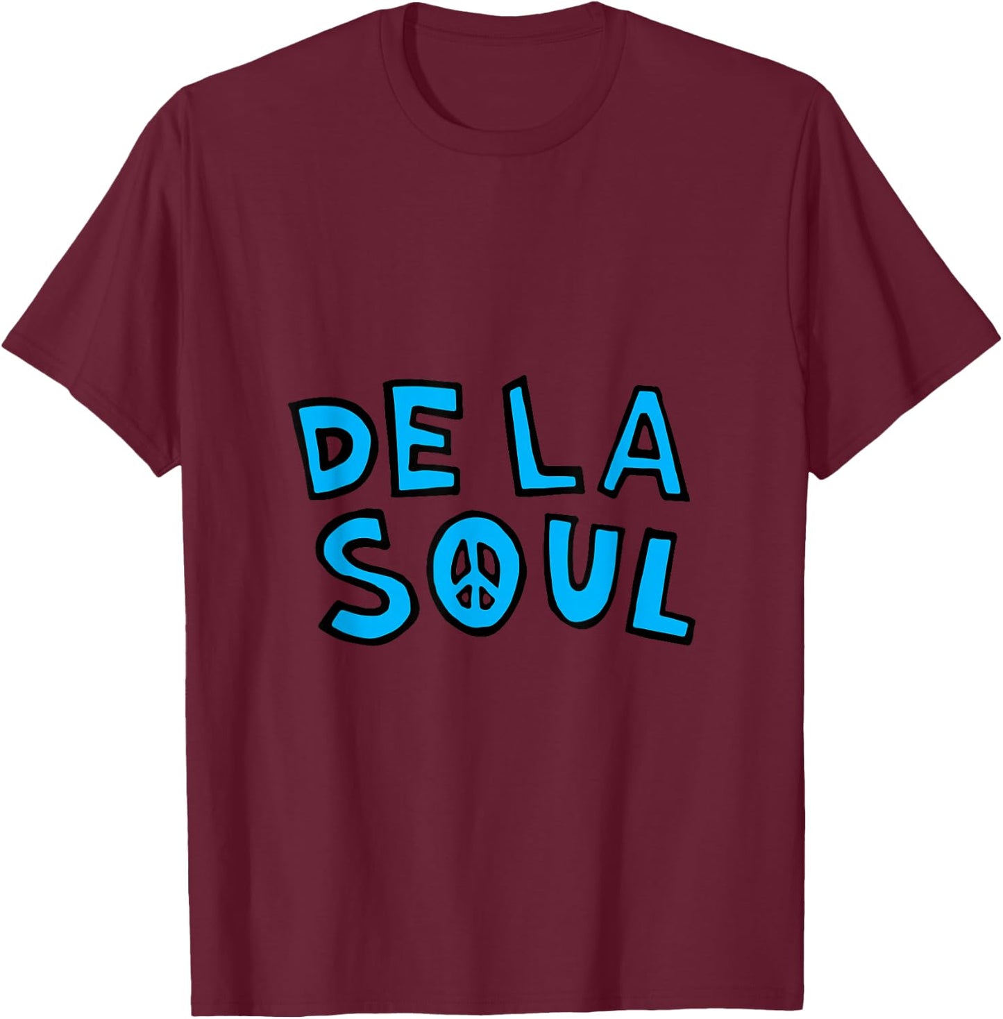 De La Soul "3 Feet High & Rising" Logo T-Shirt - T-Shirt | Maroon