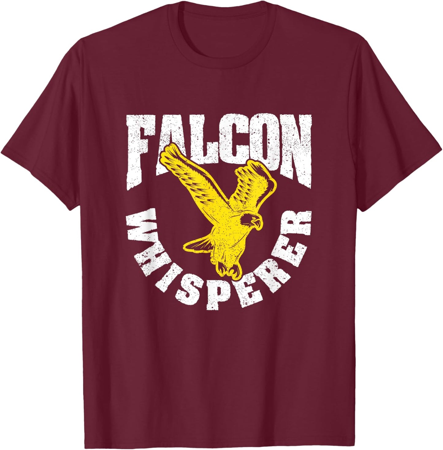 Falcon Whisperer Love Birds Hunter Falconry Hunting Trainer T-Shirt - T-Shirt | Maroon