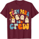 Team Para Boo Crew Halloween Ghost Paraprofessional Teacher T-Shirt - T-Shirt | Maroon