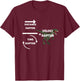 Distance Raptor Time Raptor Veloci Raptor Funny Physics T-Shirt - T-Shirt | Maroon