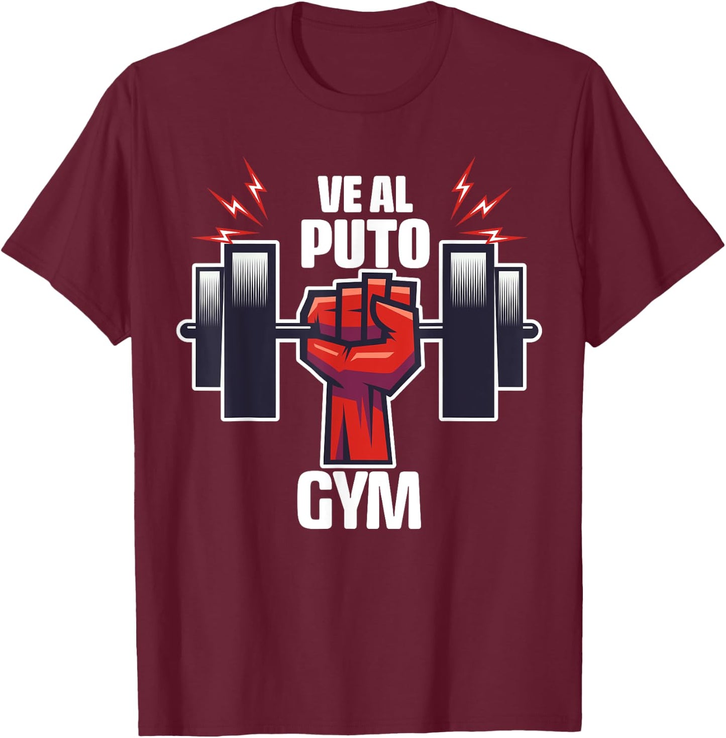 Go to the Fuck Gym T-Shirt - T-Shirt | Maroon