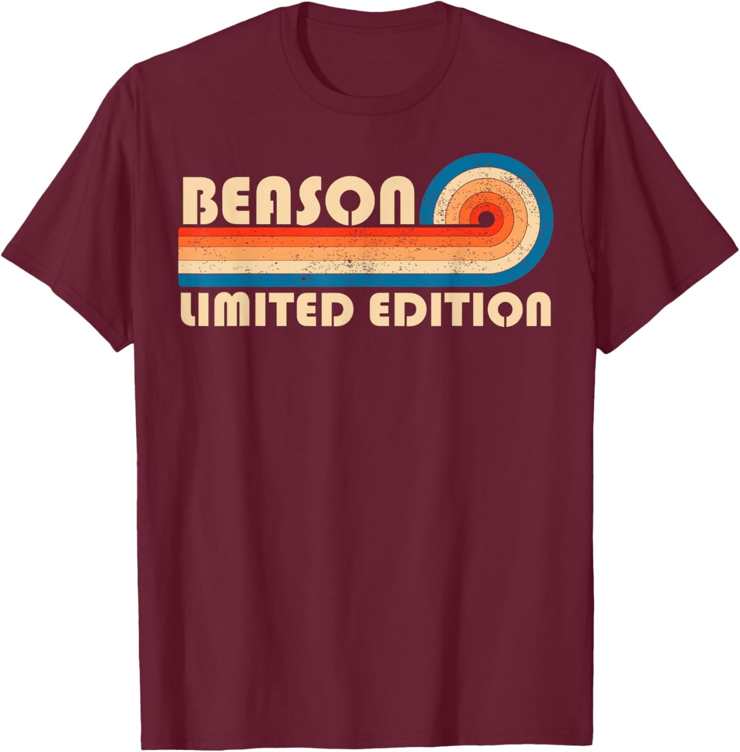 BEASON Surname Retro Vintage 80s 90s Birthday Reunion T-Shirt - T-Shirt | Maroon