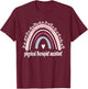 Physical Therapist Assistant Rainbow PTA Physical Therapy T-Shirt - T-Shirt | Maroon