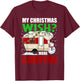 My Christmas Wish More Camping Pajama Cool X-Mas Camper T-Shirt - T-Shirt | Maroon