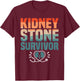 Kidney Stone Survivor Surgery T-Shirt - T-Shirt | Maroon