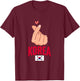 Korean Flag South Korea K-drama Kpop Korea T-Shirt - T-Shirt | Maroon