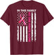 In This Family No One Fight Alone Breast Cancer (ON BACK) T-Shirt - T-Shirt | Maroon