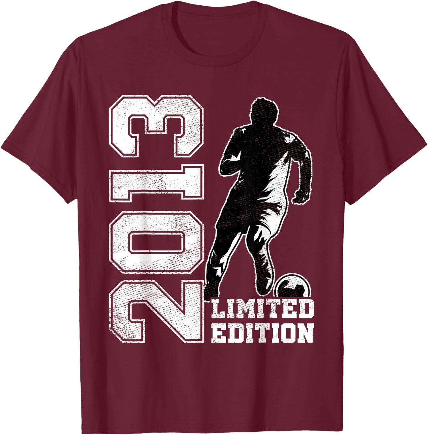 12th Birthday Soccer Limited Edition 2013 12 Years Old T-Shirt - T-Shirt | Maroon