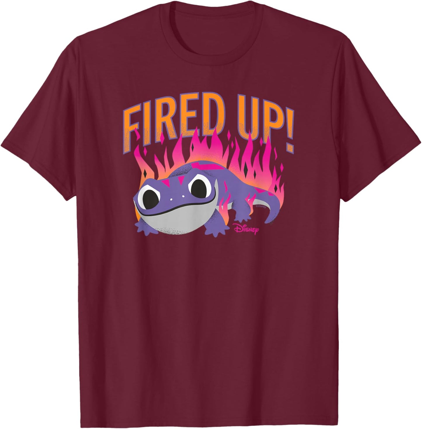 Frozen 2 - Bruni Lizard Fired Up T-Shirt - T-Shirt | Maroon