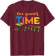 Retro Give Yourself Time Insect Monarch Entomology Butterfly T-Shirt - T-Shirt | Maroon