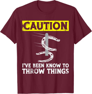 Horseshoe Pitching T-Shirt - T-Shirt | Maroon
