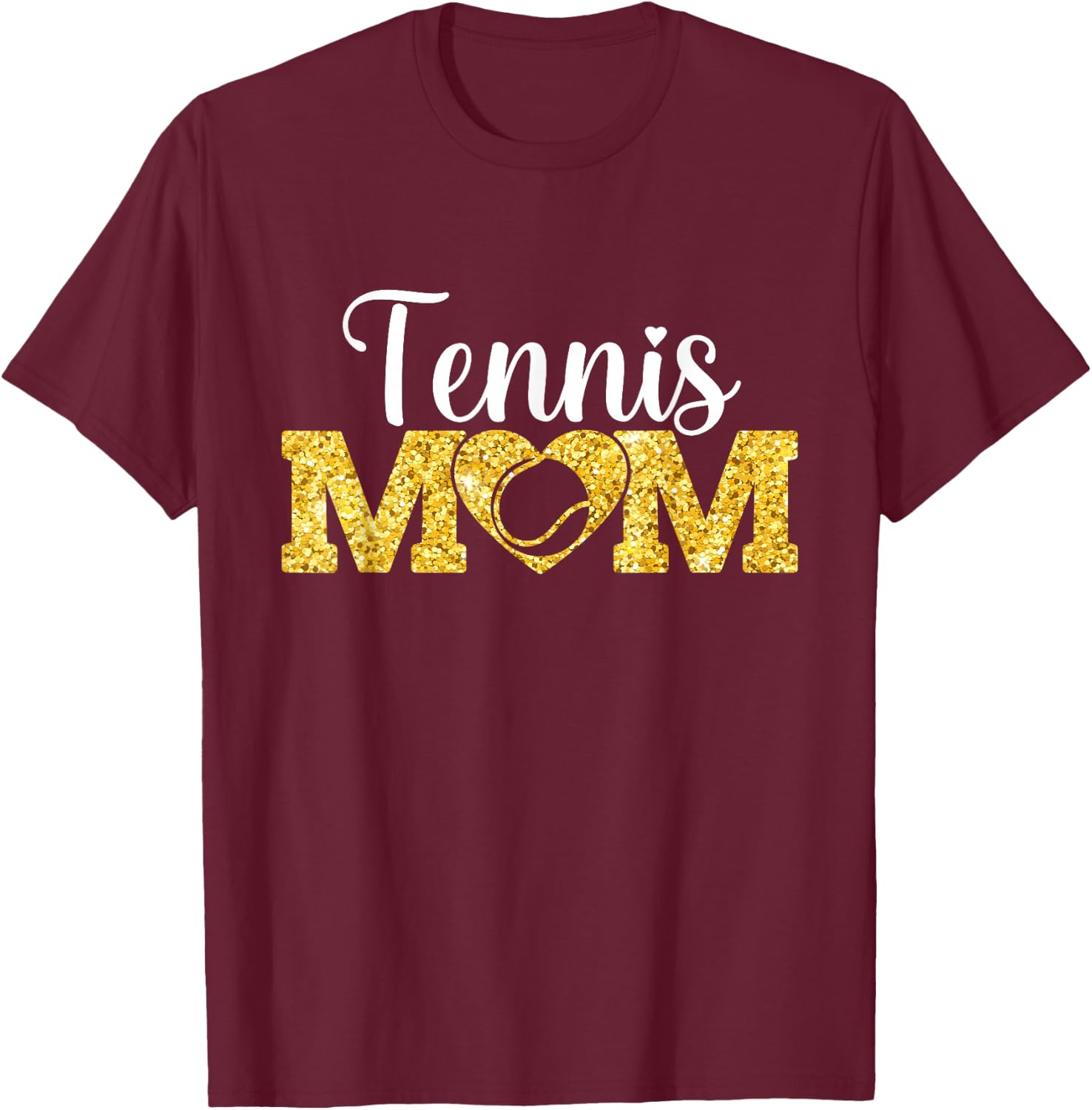 Mother's Day Tennis Mom Funny Sport Tennis Lover T-Shirt - T-Shirt | Maroon