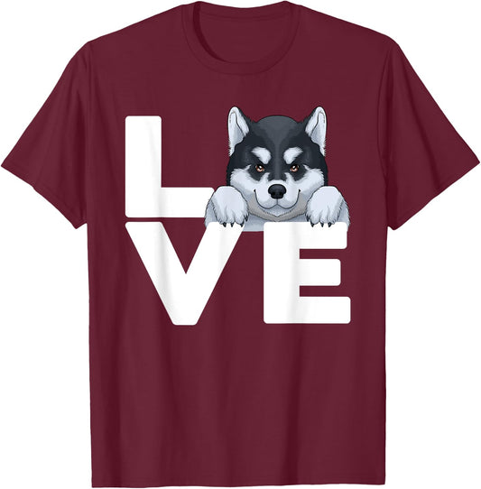 Best Siberian Husky Women Huskies Dog Owner Lover T-Shirt - T-Shirt | Maroon