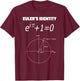 Euler's Identity Math Equation T-Shirt - T-Shirt | Maroon