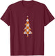 Tennessee State Flag Home Shirt Co. Tennessee Christmas Trees - Black, Small, -Adults, Short Sleeve, , Classic Fit, Cotton 60% Polyester 40% T-Shirt - T-Shirt | Maroon