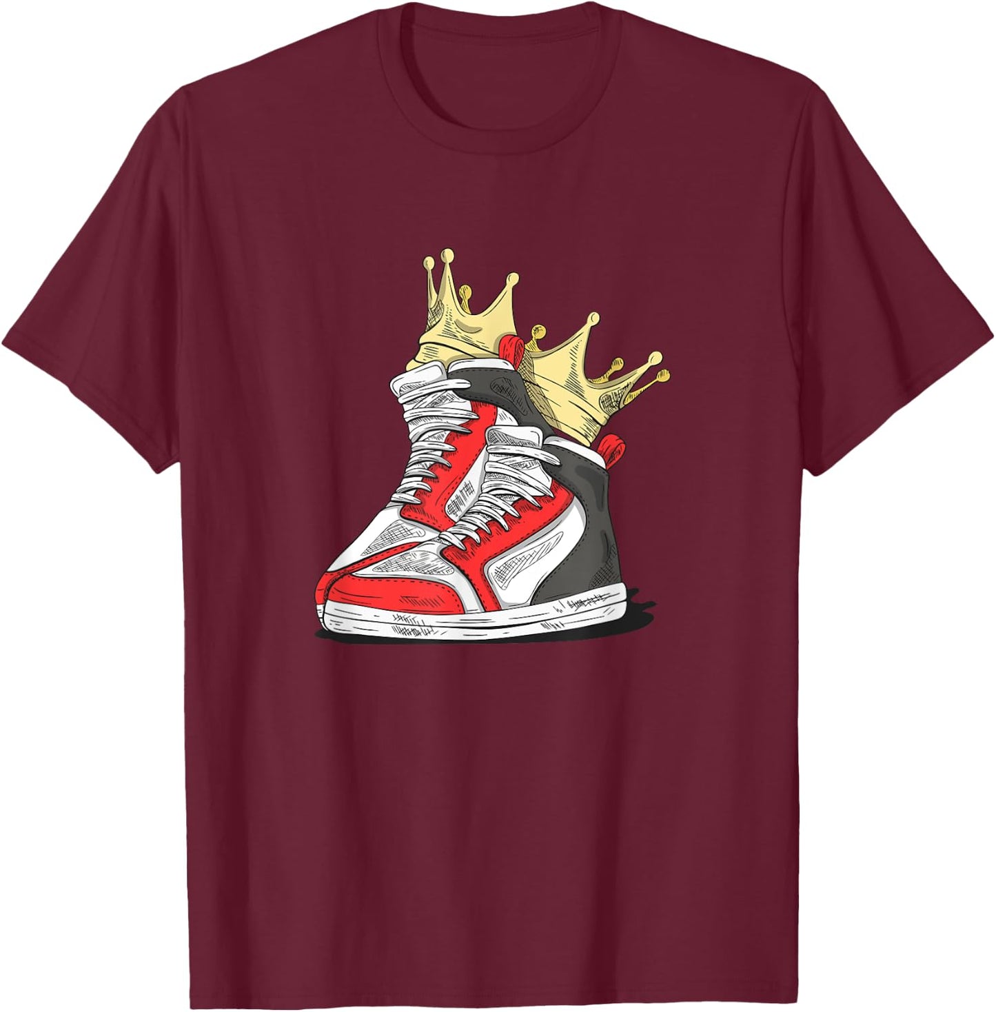 Sneaker King T-Shirt - T-Shirt | Maroon