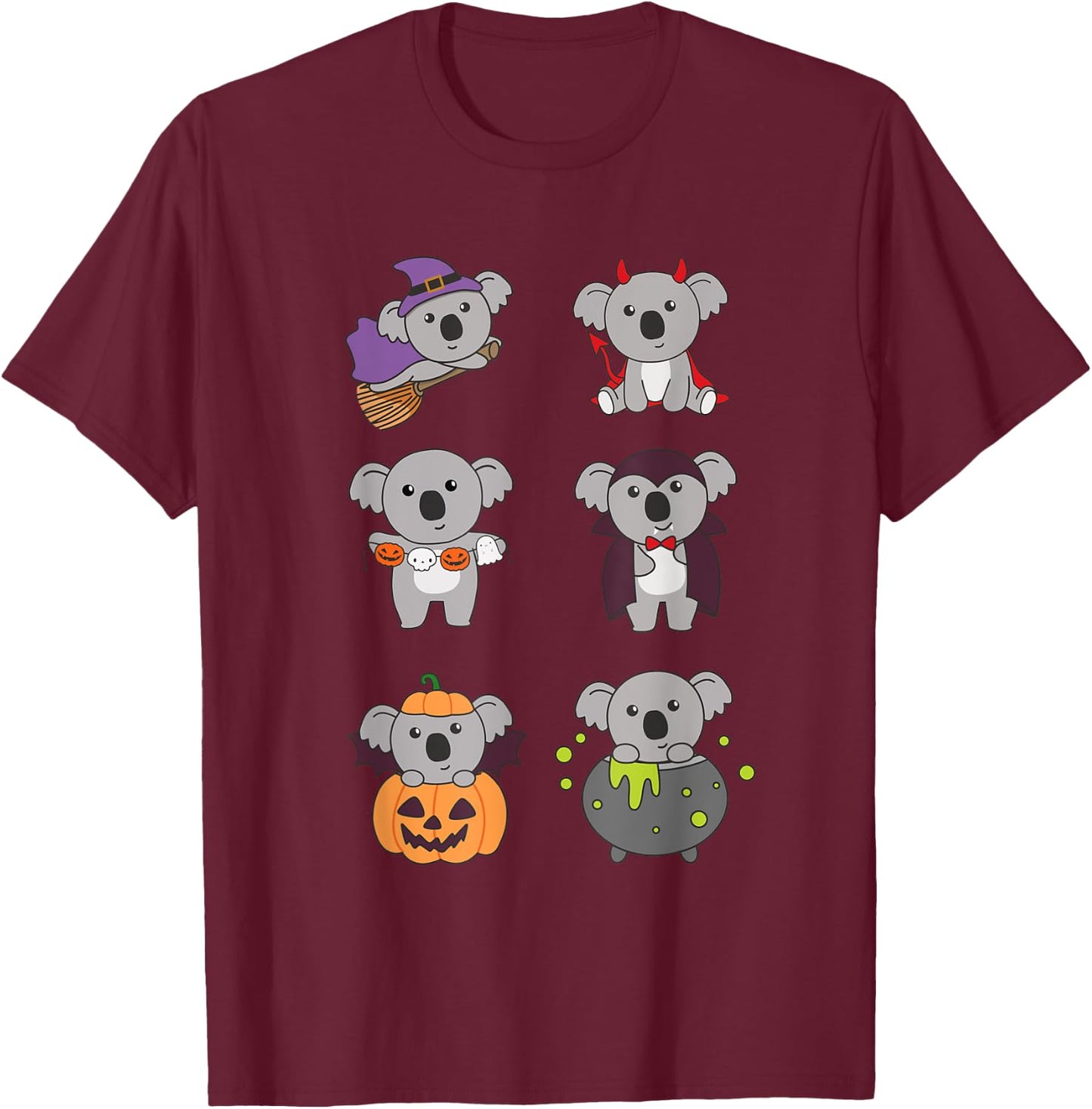 Koala Halloween Costume Koalas Halloween T-Shirt - T-Shirt | Maroon