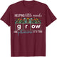 Helping Little Minds Grow One Phoneme At A Time Teacher Men Women T-Shirt - T-Shirt | Maroon