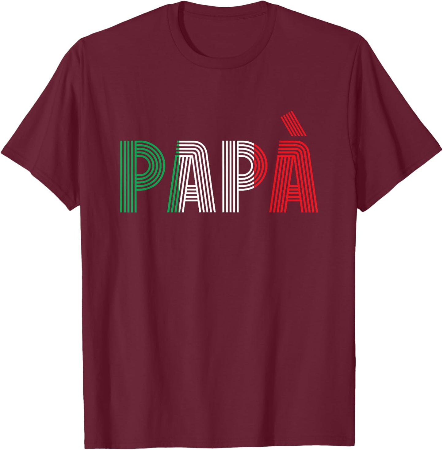 Dad Italian Family Culture Italy Country Papà T-Shirt - T-Shirt | Maroon