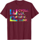 Recycle Reuse Renew Rethink Earth Day Environmental Activism T-Shirt - T-Shirt | Maroon