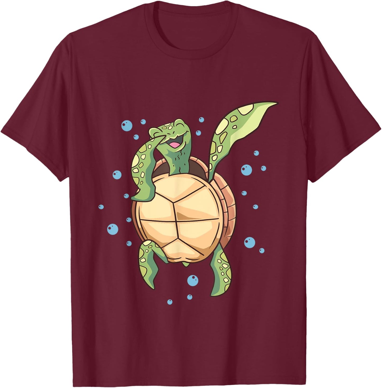 Dabbing Turtle - Reptile Lover Zoologist Zoology Sea Animal T-Shirt - T-Shirt | Maroon