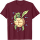 Dabbing Turtle - Reptile Lover Zoologist Zoology Sea Animal T-Shirt - T-Shirt | Maroon