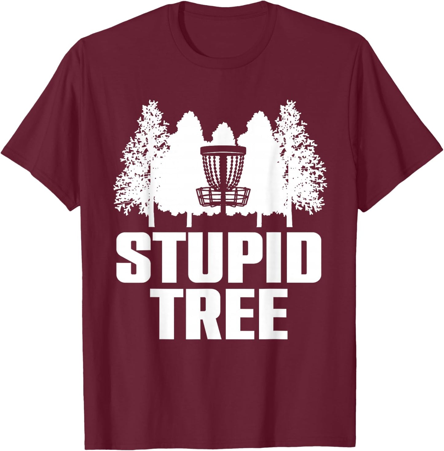 Funny Disc Golf Art Women Kids Disc Golf Player T-Shirt - T-Shirt | Maroon