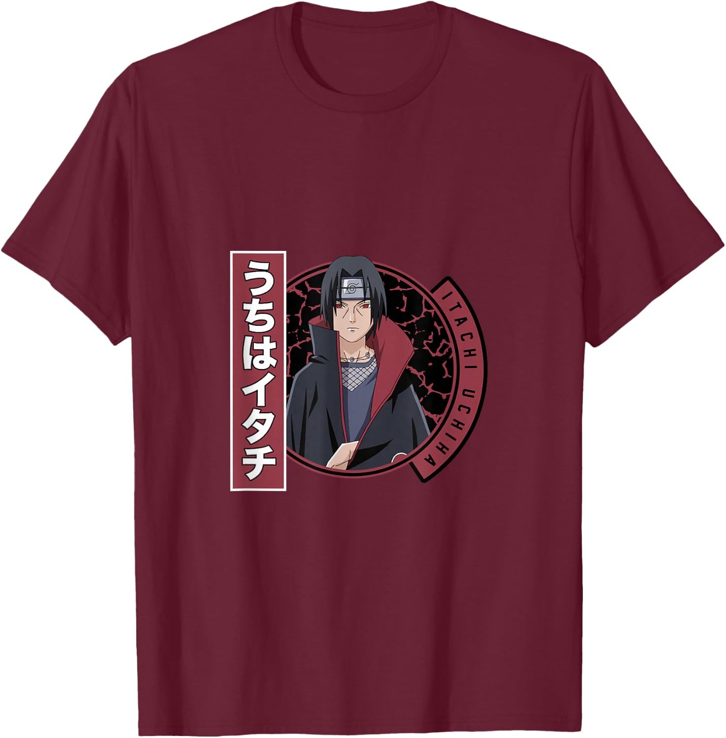 Naruto Shippuden Itachi Uchiha T-Shirt - T-Shirt | Maroon