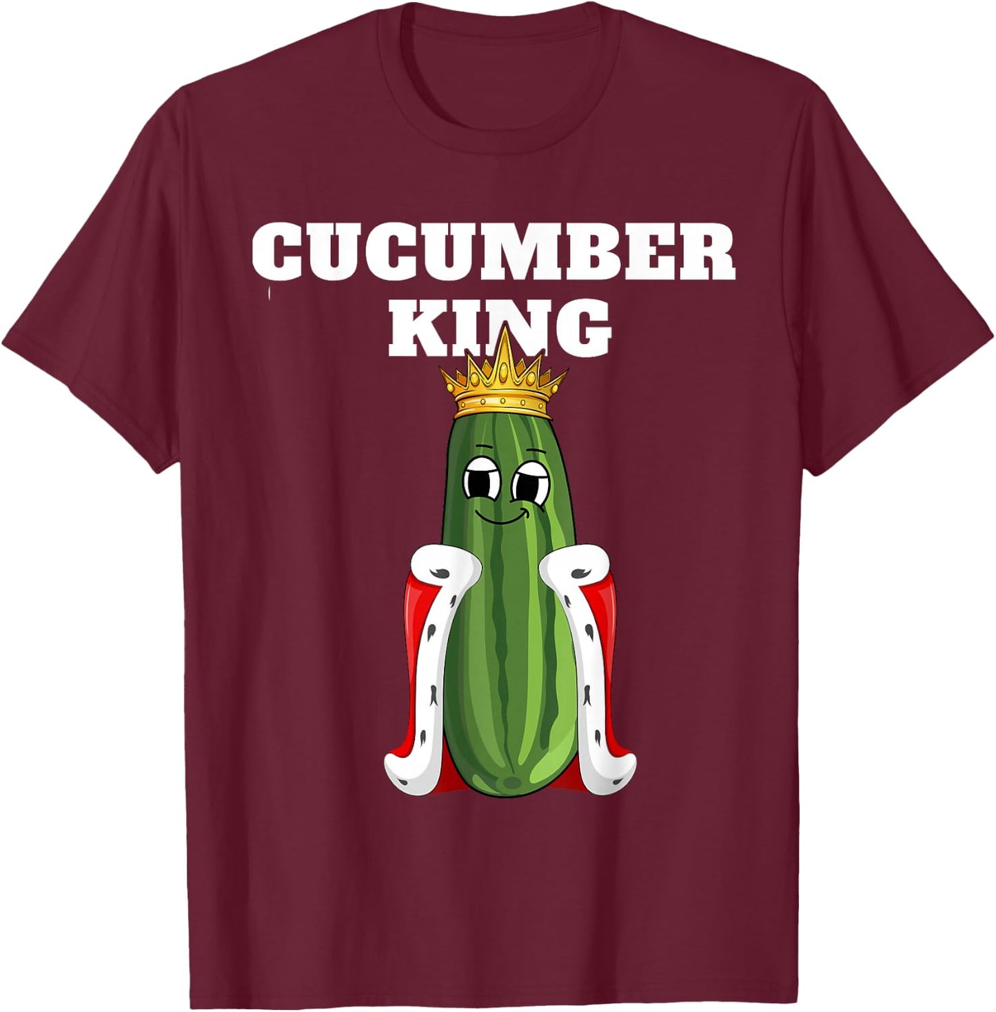 Gurkenkönig | Men's Cucumber | Boys Cucumber T-Shirt - T-Shirt | Maroon