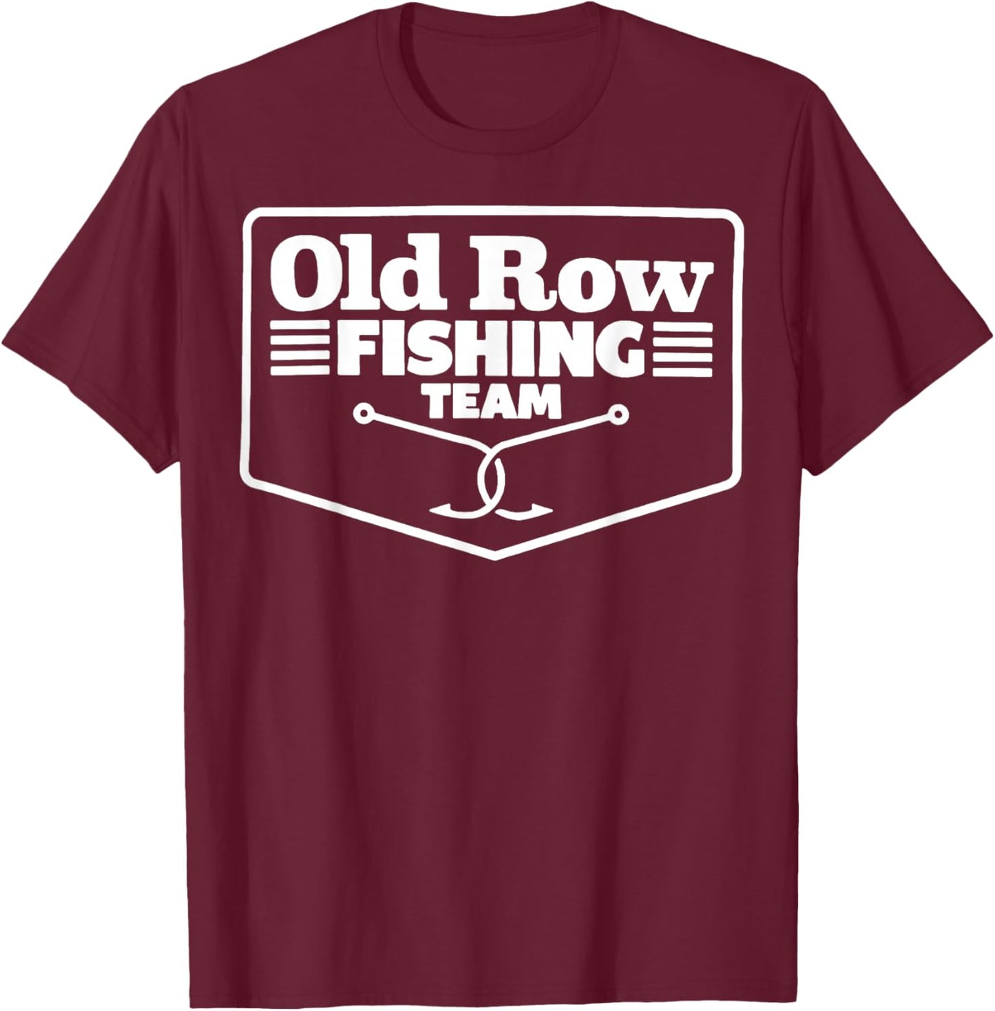 Old Row Fishing Team Funny Women T-Shirt - T-Shirt | Maroon