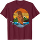 Vintage Canoe Beaver Purewick Nurse Funny Nursing Humor T-Shirt - T-Shirt | Maroon