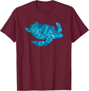 Sea Turtle Lover Ocean Hawaii Sea Animal Tropical T-Shirt - T-Shirt | Maroon