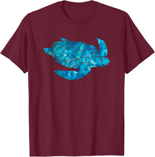 Sea Turtle Lover Ocean Hawaii Sea Animal Tropical T-Shirt - T-Shirt | Maroon