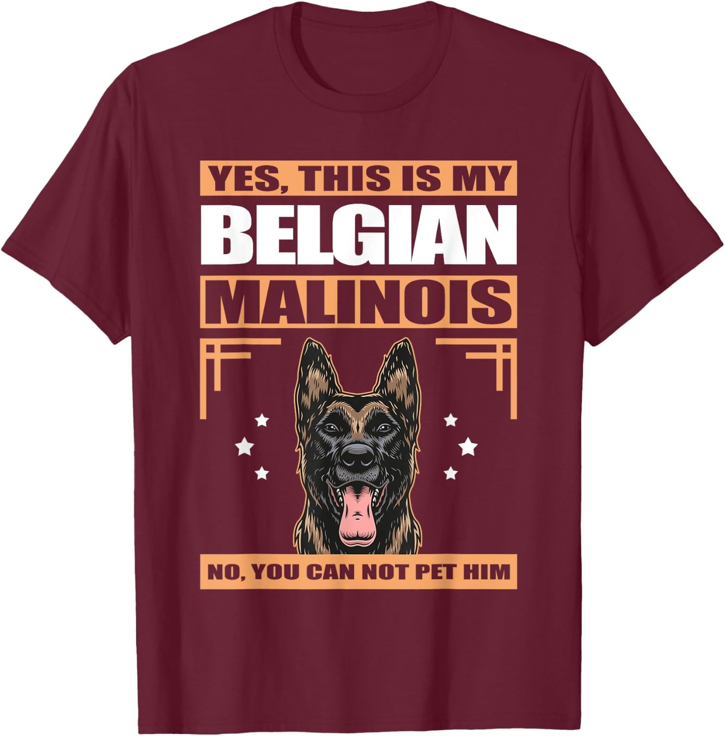 Malinois Dog Owner This Is My Belgian Malinois Men Women T-Shirt - T-Shirt | Maroon