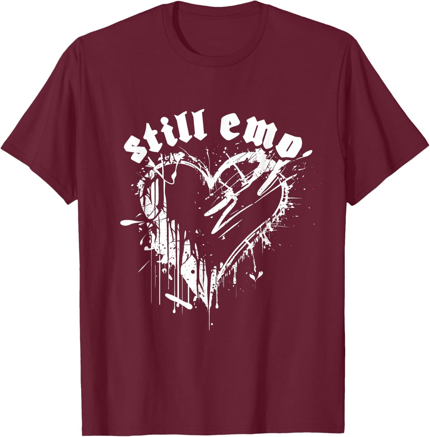 Emo Rock Still Emo y2k 2000s Ska Pop Punk Band Music T-Shirt - T-Shirt | Maroon