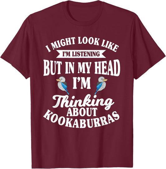 Kookaburra Kingfisher Birdwatcher Ornithologist Breeder T-Shirt - T-Shirt | Maroon