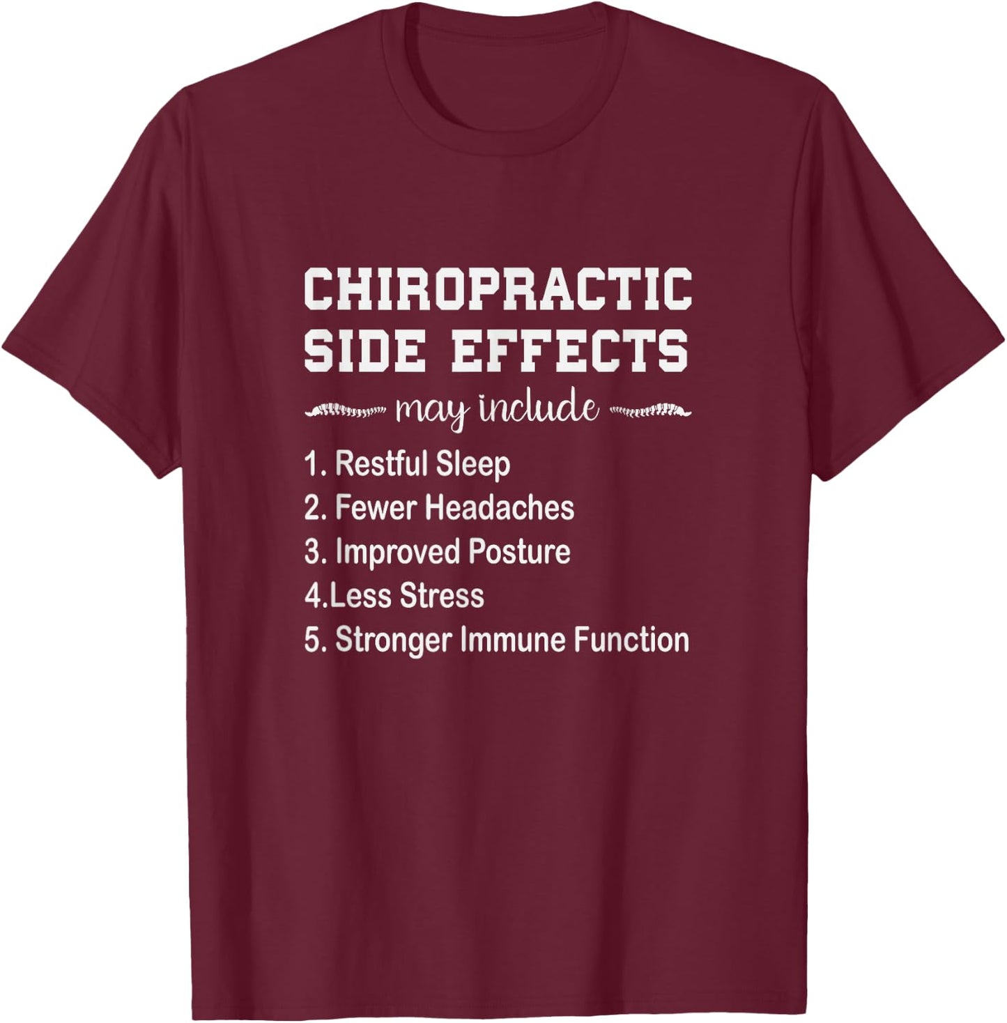 Funny Chiropractic Saying Patriotic Doctor of Chiropractic T-Shirt - T-Shirt | Maroon