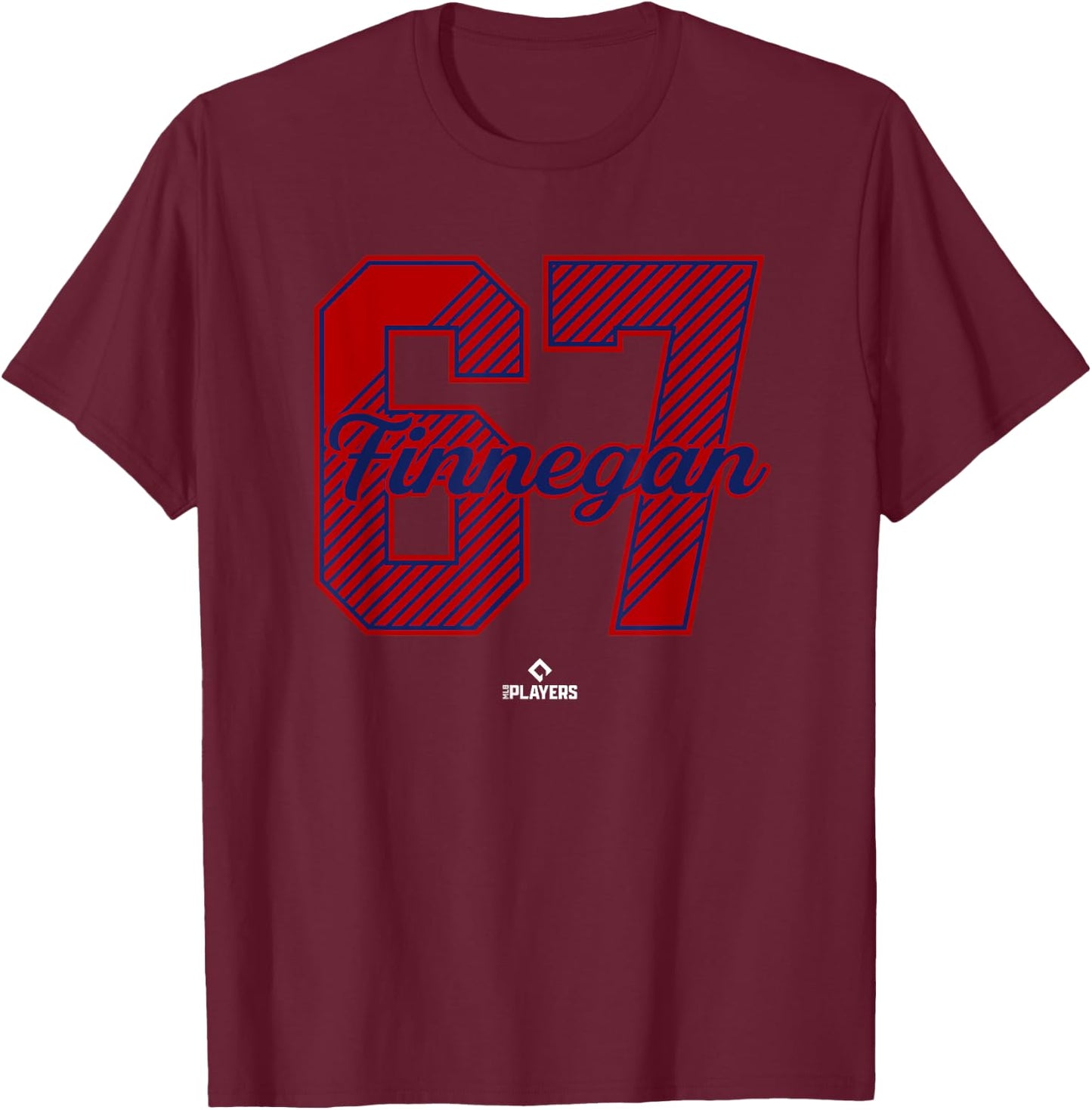 Kyle Finnegan 67 Washington MLBPA T-Shirt - T-Shirt | Maroon