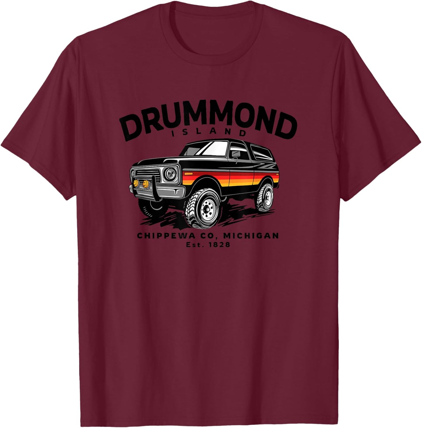 Drummond Island T-Shirt - T-Shirt | Maroon